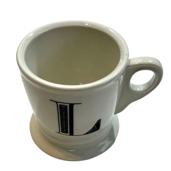 Anthropologie Initial "L” Monogram Coffee Mug 16oz - Picture 1 of 4
